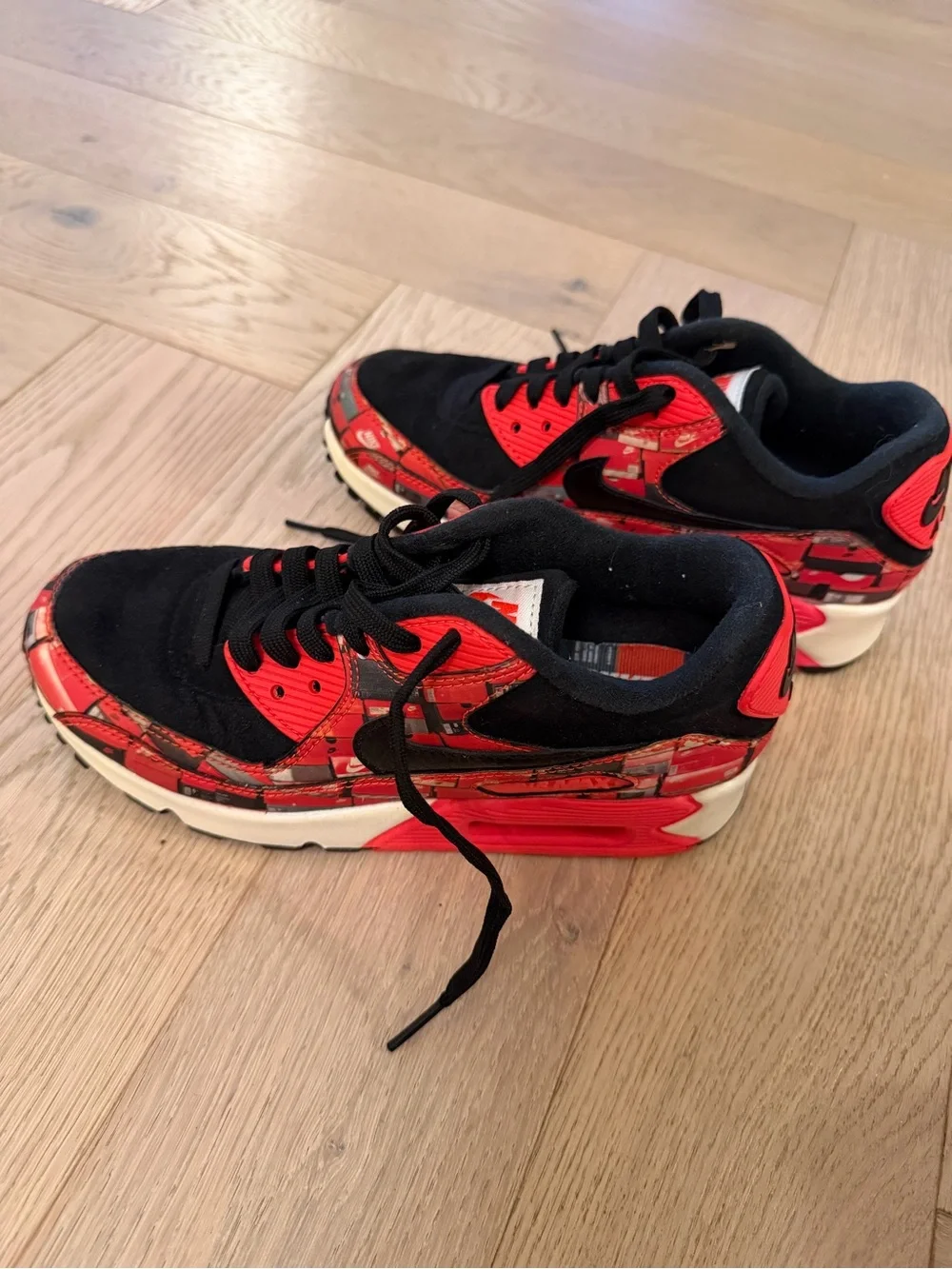 Nike Red & Black Graphic Air Max Sneakers